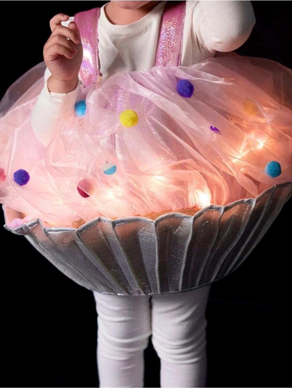 Pottery Barn Kids Pink Tulle Pom-Pom Halloween Costume